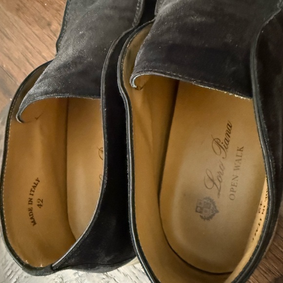Loro Piana Men's Black Suede Loafers - Picture 2 of 6